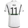 Maillot de Supporter Allemagne Reus 11 Domicile Coupe du Monde 2022 Pour Homme